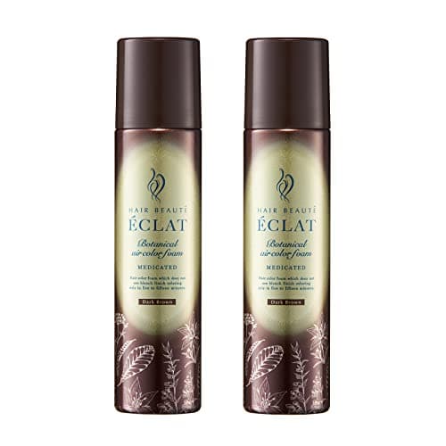 ヘアボーテエクラ ボタニカルエアカラーフォームEX ダークブラウン (150g/2本セット) 白髪染め 泡カラー 泡 ヘアカラー 毛染め レディース メンズ フューチャーラボ