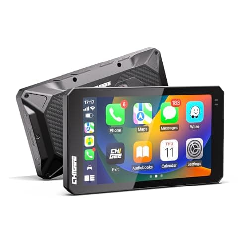 AKEEYO CHIGEE AIO-6 MAX バイク用 スマートモニター Carplay Android Auto 5G Wi-Fi搭載 6インチ 高輝度IPS 2000ニット 60FPS IP69防水防塵 バイク ナビ ドラレコ Bluetooth5.0 インカム/スマホ連動 振動・熱対策 手振れ補正 BMW純正接続 BSD後方死角検知