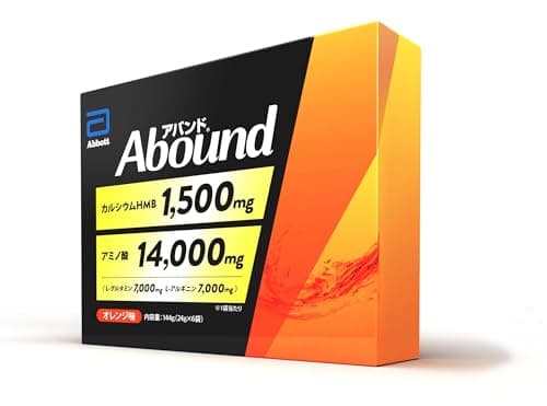 アバンド オレンジ味 24g×6袋 1袋あたりカルシウムHMB 1,500mg × アミノ酸 14,000mg 配合(L-グルタミン 7,000mg + L-アルギニン 7,000mg)