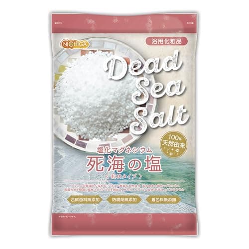 NICHIGA(ニチガ) 〈粒状タイプ〉 死海の塩 Dead Sea Salt 3.5kg 塩化マグネシウム 保湿 浴用化粧品 着色料合成香料防腐剤無添加 TK1