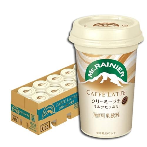 マウントレーニア カフェラテ クリーミーラテ 240ml 10本 コーヒー カフェオレ 飲み物 クール便 森永乳業