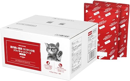 by Amazon 室内飼い猫用 カリカリ小粒 ドライキャットフード 4.56kg(570g×8袋)まぐろ味(Tiara)
