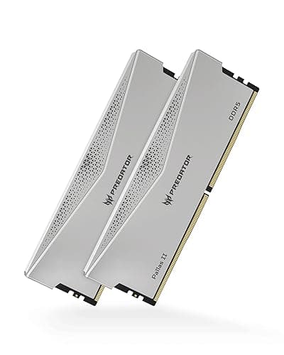 Acer Predator Pallas Ⅱ DDR5 6000MHz デスクトップPC用メモリ 32GB(16GB×2枚) CL36 シリーズ (PC5-48000) Intel XPM 3.0 準拠 AMD EXPOメモリキット シルバー BL.9BWWR.651