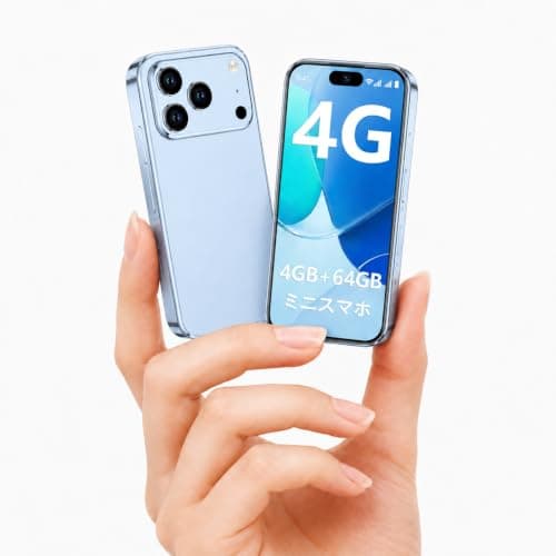 ミニスマホ SIMフリー 本体 キッズスマホ サブ機 小型 4G デュアルSIM 3.7インチ スマートフォン Android 12 4GB+64GB