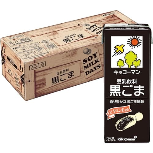【Amazon.co.jp限定】キッコーマン 豆乳飲料 黒ごま SOYMILK DAYS 200ml×30本