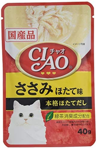 チャオ (CIAO) パウチ ささみ・ほたて味 40g 16個セット