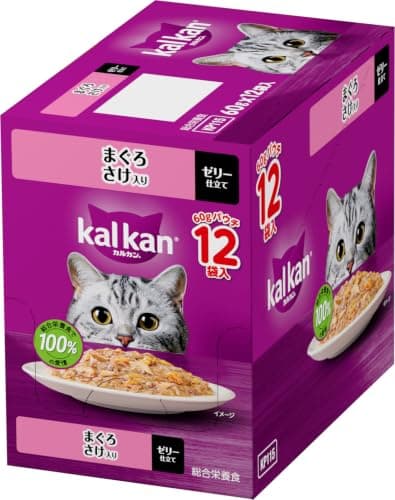 カルカン パウチ 成猫用 60g×12袋 まぐろ さけ入り 1歳から ウェットフード キャットフード 総合栄養食 水分補給 お試し