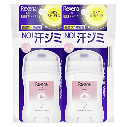 Rexena(レセナ)【医薬部外品】ドライシールド パウダースティック フルーティフローラル 本体 セット 20g×2 制汗剤
