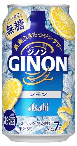 GINON(ジノン) レモン アサヒ チューハイ350ml×24本 ジンサワー 酎ハイ お酒 【無糖】