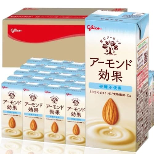 【 江崎グリコ 公式限定】 アーモンド効果 砂糖不使用 200ml 30本 紙パック 栄養機能食品 ビタミンE 食物繊維